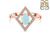 Blue Chalcedony & White Topaz Ring BLX-RR-134.