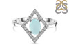 Blue Chalcedony & White Topaz Ring BLX-RR-134.