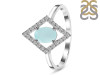 Blue Chalcedony & White Topaz Ring BLX-RR-134.