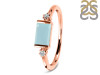 Blue Chalcedony & White Topaz Ring BLX-RR-135.