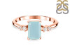Blue Chalcedony & White Topaz Ring BLX-RR-139.