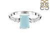 Blue Chalcedony & White Topaz Ring BLX-RR-139.