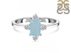 Blue Chalcedony & White Topaz Ring BLX-RR-275.