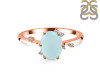 Blue Chalcedony & White Topaz Ring BLX-RR-318.