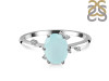 Blue Chalcedony & White Topaz Ring BLX-RR-318.