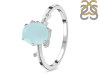 Blue Chalcedony & White Topaz Ring BLX-RR-318.