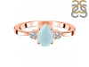 Blue Chalcedony & White Topaz Ring BLX-RR-335.