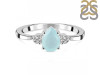 Blue Chalcedony & White Topaz Ring BLX-RR-335.