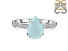 Blue Chalcedony & White Topaz Ring BLX-RR-344A.