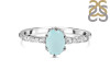 Blue Chalcedony & White Topaz Ring BLX-RR-35.