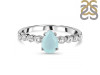 Blue Chalcedony & White Topaz Ring BLX-RR-419D.