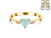 Blue Chalcedony & White Topaz Ring BLX-RR-425.