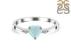 Blue Chalcedony & White Topaz Ring BLX-RR-425.