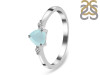 Blue Chalcedony & White Topaz Ring BLX-RR-425.