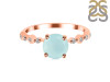 Blue Chalcedony & White Topaz Ring BLX-RR-426.