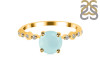 Blue Chalcedony & White Topaz Ring BLX-RR-426.