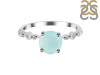 Blue Chalcedony & White Topaz Ring BLX-RR-426.