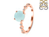 Blue Chalcedony & White Topaz Ring BLX-RR-426.