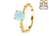 Blue Chalcedony & White Topaz Ring BLX-RR-426.
