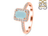 Blue Chalcedony & White Topaz Ring BLX-RR-432.