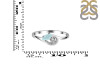 Blue Chalcedony & White Topaz Ring BLX-RDR-2611.