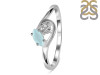 Blue Chalcedony & White Topaz Ring BLX-RDR-2611.