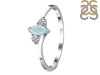 Blue Chalcedony & White Topaz Ring BLX-RDR-2681.