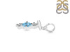 Blue Topaz & White Topaz Alphabet T Pendant BTZ-RDA-72.