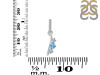 Blue Topaz & White Topaz Alphabet I Pendant BTZ-RDA-87.