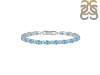 Blue Topaz Bracelet BTZ-RDB-108.
