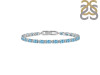 Blue Topaz Bracelet BTZ-RDB-112.