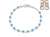 Blue Topaz Bracelet BTZ-RDB-118-CUT.