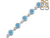 Blue Topaz Bracelet BTZ-RDB-118-CUT.