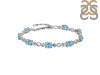 Blue Topaz Bracelet BTZ-RDB-3-A.