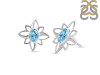 Blue Topaz Stud Earring BTZ-RDE-11.