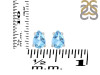 Blue Topaz Stud Earring BTZ-RDE-1174.