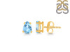Blue Topaz Stud Earring BTZ-RDE-1174.