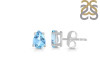 Blue Topaz Stud Earring BTZ-RDE-1174.