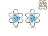 Blue Topaz Stud Earring BTZ-RDE-12.