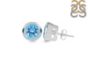 Blue Topaz Stud Earring BTZ-RDE-1433.