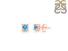 Blue Topaz Stud Earring BTZ-RDE-1293.