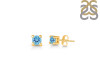 Blue Topaz Stud Earring BTZ-RDE-1296.