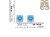 Blue Topaz Stud Earring BTZ-RDE-1349.