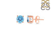 Blue Topaz Stud Earring BTZ-RDE-1349.