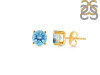 Blue Topaz Stud Earring BTZ-RDE-1349.