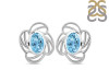 Blue Topaz Stud Earring BTZ-RDE-14.