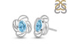 Blue Topaz Stud Earring BTZ-RDE-14.