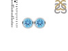 Blue Topaz Stud Earring BTZ-RDE-1375.