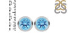 Blue Topaz Stud Earring BTZ-RDE-1434.
