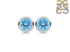 Blue Topaz Stud Earring BTZ-RDE-1434.